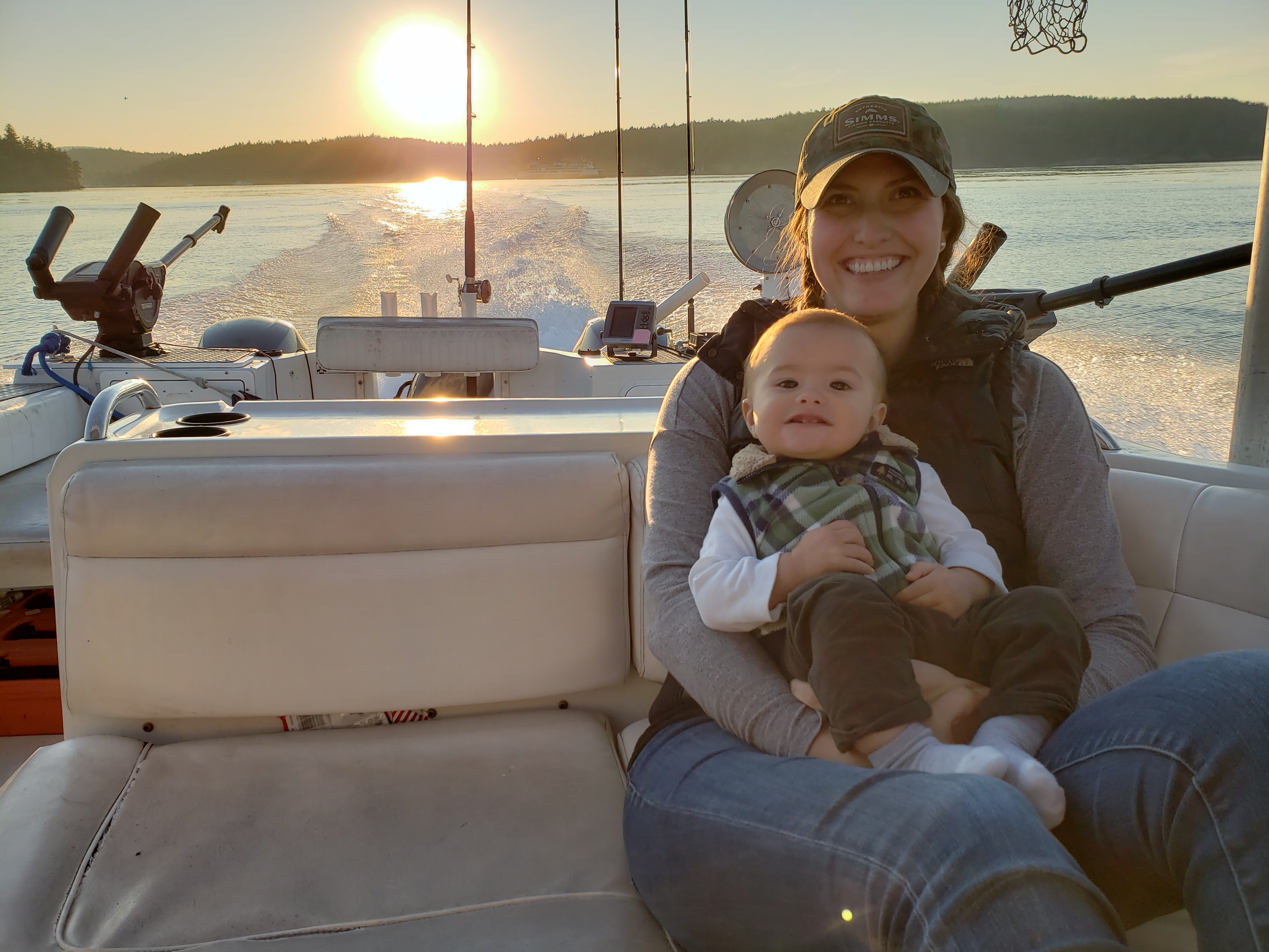 whitney and caden summer 2018 boating pnw island living